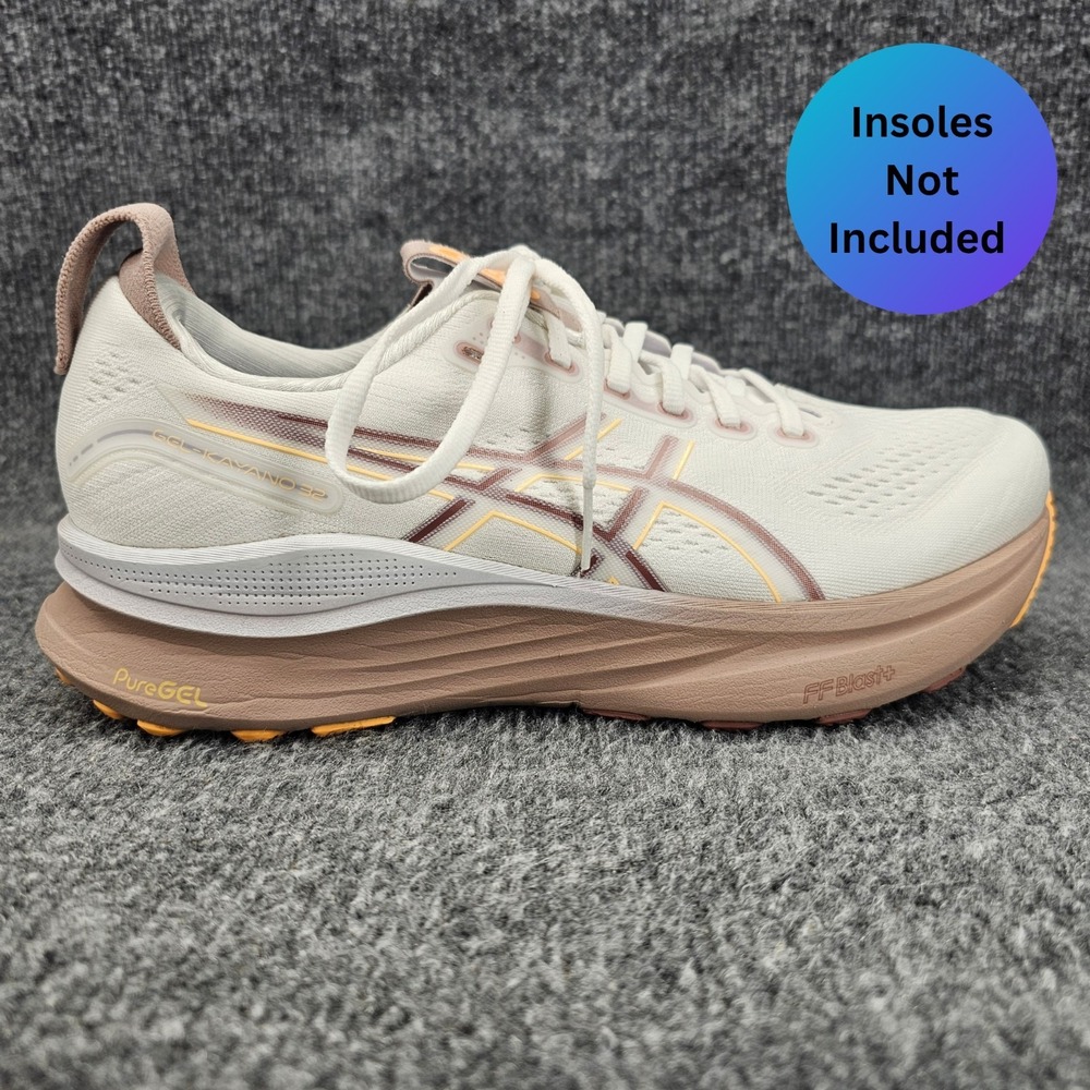 Asics Gel Kayano 32 Womens Size 10 Wide White Orange Glow Trainer Running Shoes